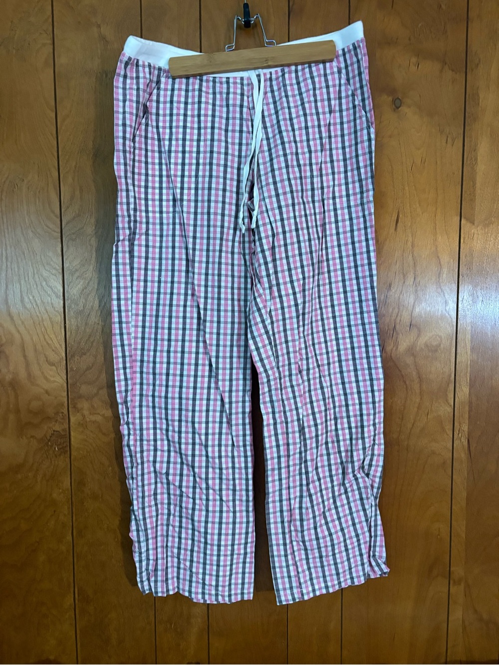 Old Navy Pink, White and Green Plaid Pajama Pants